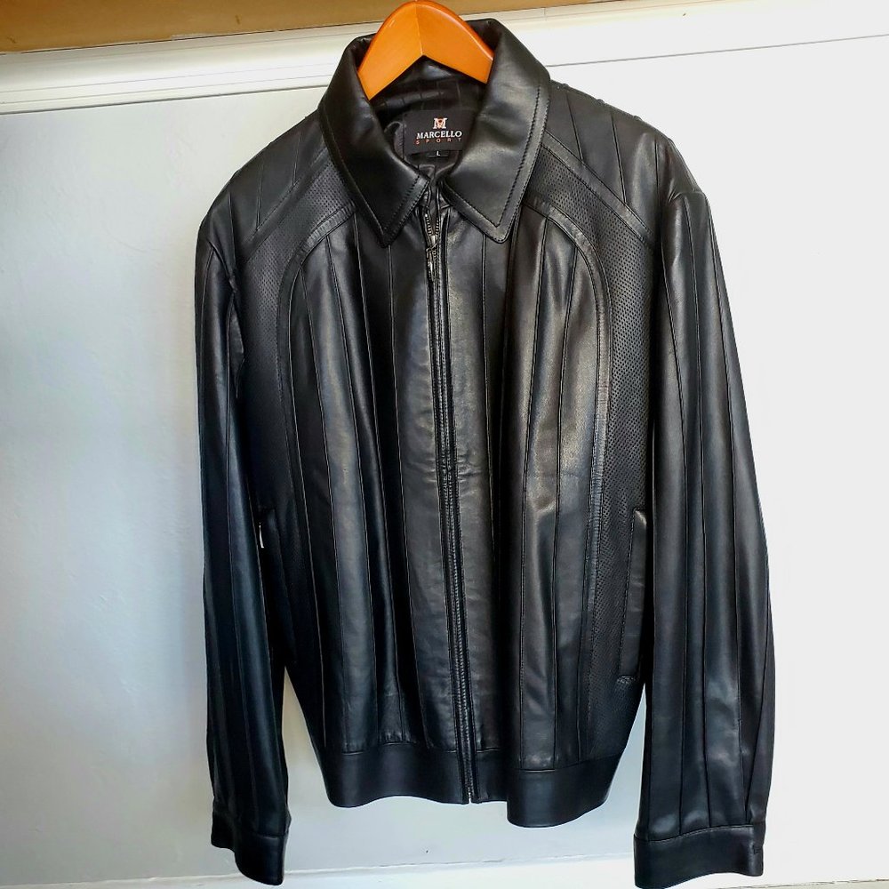 Elegant Italian Leather Jacket